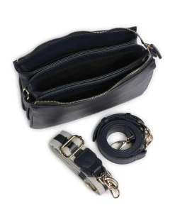 Zero Re Umhängetasche Lederimitat navy