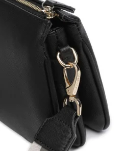 Zero Re Umhängetasche Lederimitat schwarz