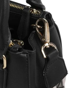 Zero Re Umhängetasche Lederimitat schwarz