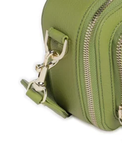 Zita S Umhängetasche genarbtes Rindsleder grün