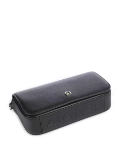 Zita S Umhängetasche genarbtes Rindsleder schwarz