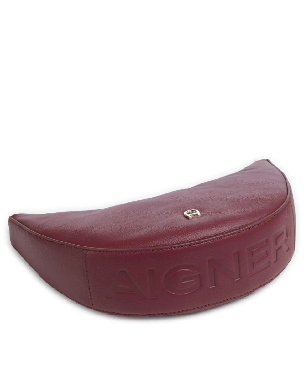 Zita S Umhängetasche genarbtes Rindsleder wein