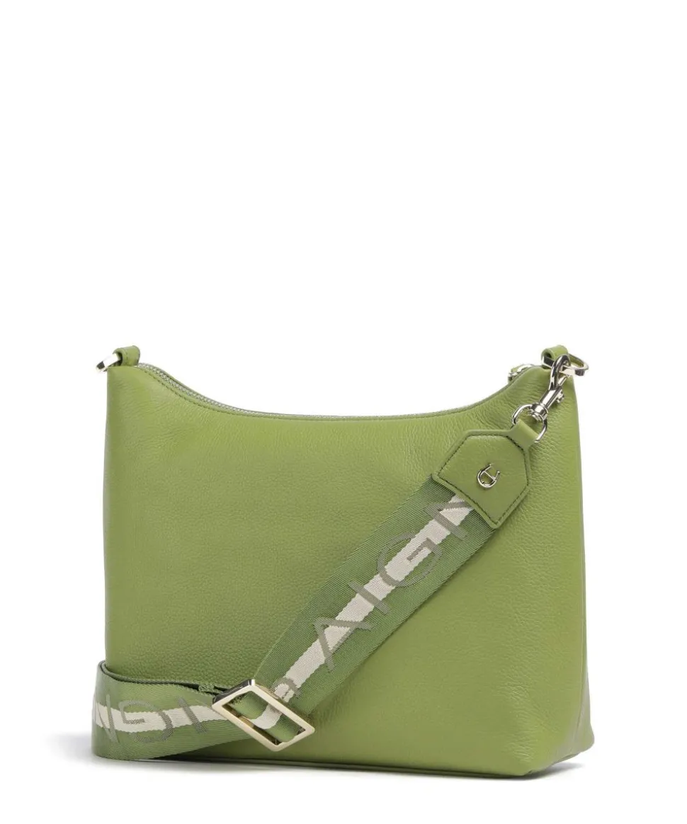 Zita S Umhängetasche genarbtes Rindsleder grün