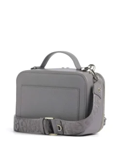 Zita S Umhängetasche genarbtes Rindsleder grau