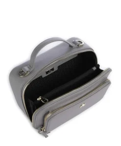 Zita S Umhängetasche genarbtes Rindsleder grau