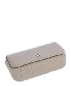 Zita S Umhängetasche genarbtes Rindsleder beige