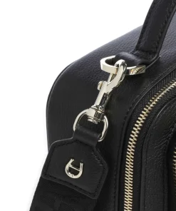 Zita S Umhängetasche genarbtes Rindsleder schwarz