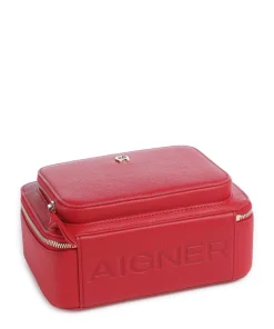 Zita S Umhängetasche genarbtes Rindsleder rot