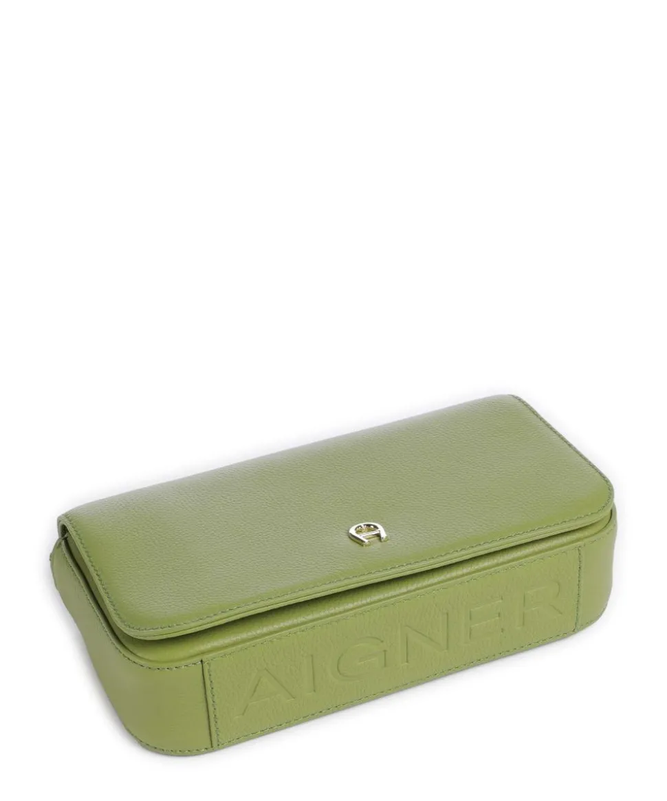 Zita S Umhängetasche genarbtes Rindsleder grün