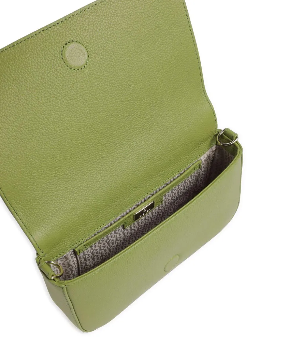 Zita S Umhängetasche genarbtes Rindsleder grün
