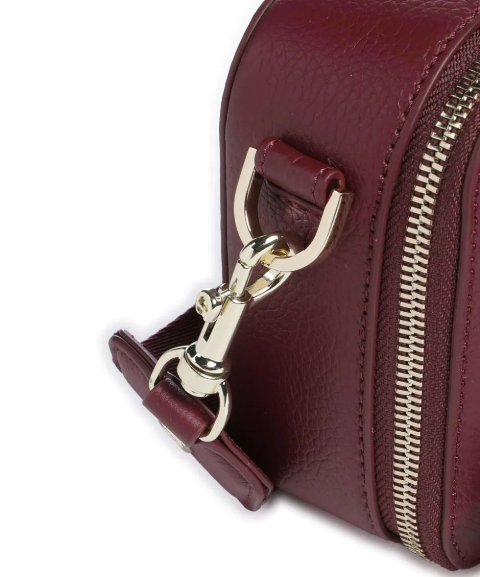 Zita S Umhängetasche genarbtes Rindsleder wein