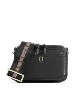 Zita S Umhängetasche genarbtes Rindsleder schwarz