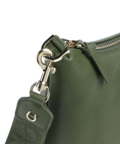 Zita S Umhängetasche genarbtes Rindsleder dunkelgrün