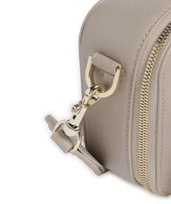 Zita S Umhängetasche genarbtes Rindsleder beige