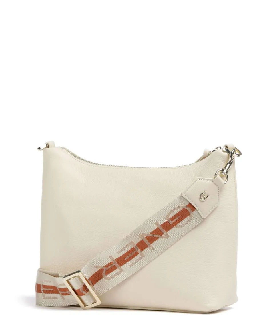 Zita S Umhängetasche genarbtes Rindsleder creme