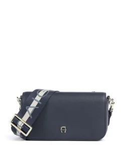 Zita S Umhängetasche genarbtes Rindsleder dunkelblau