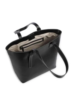 Zita Shopper Lederimitat schwarz