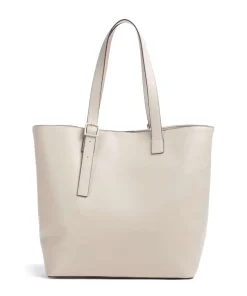 Zita Shopper Lederimitat sand