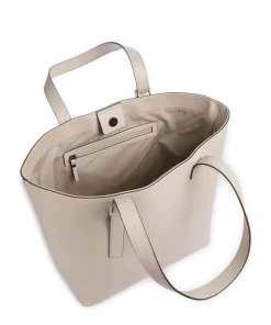 Zita Shopper Lederimitat sand