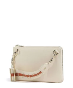 Zita Umhängetasche genarbtes Rindsleder creme