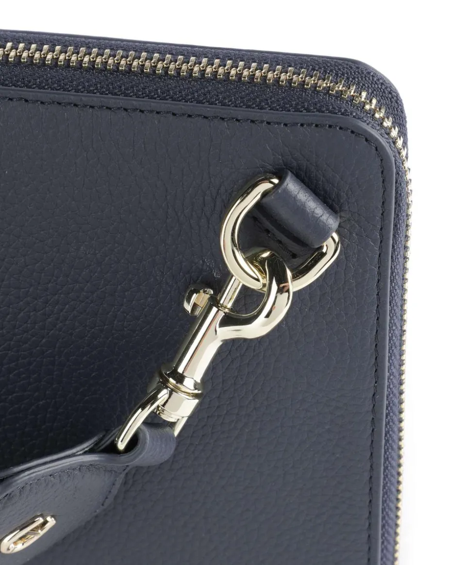 Zita Umhängetasche genarbtes Rindsleder dunkelblau