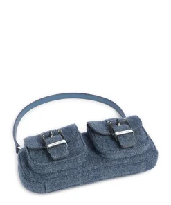 Zoe Schultertasche Baumwolle jeans