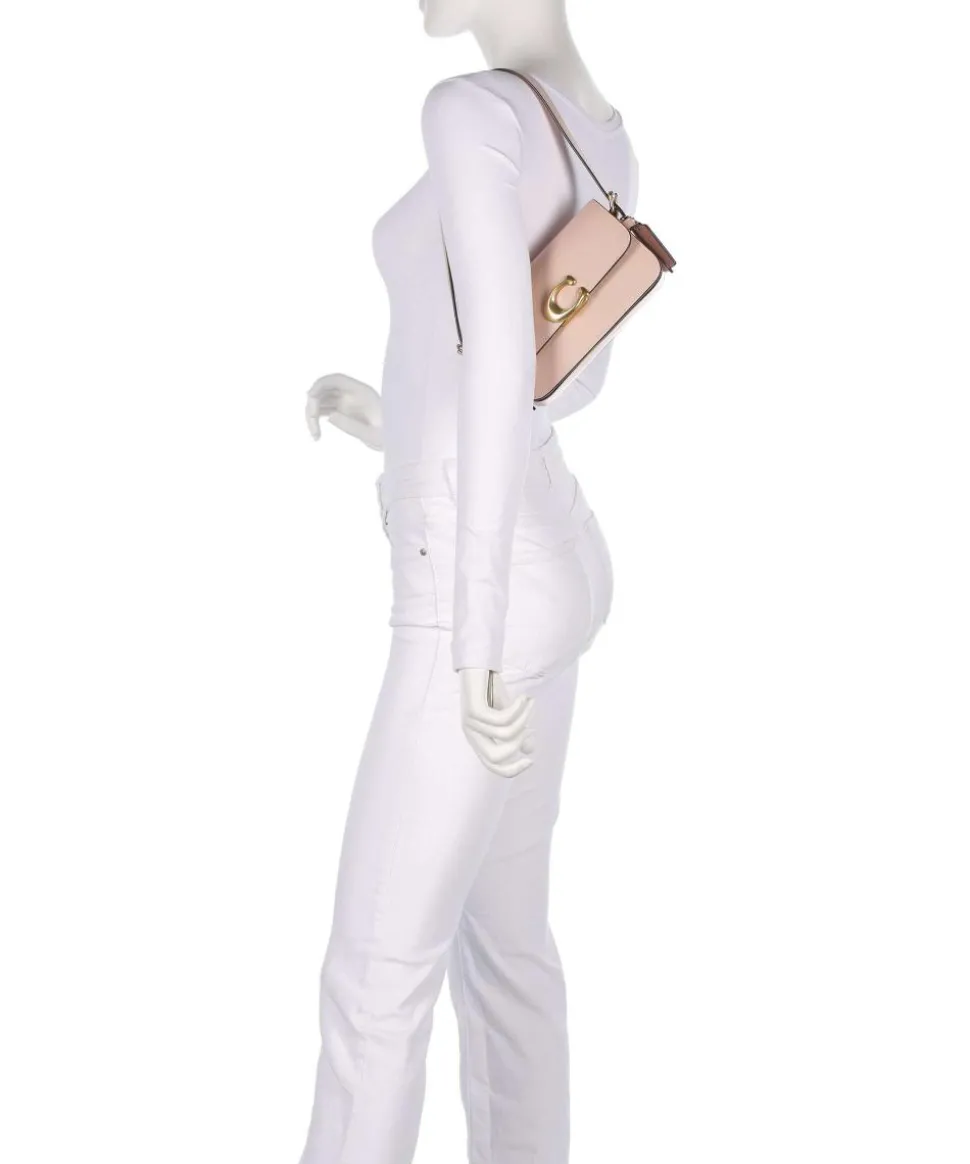 Zoe Schultertasche fein genarbtes Rindsleder powder