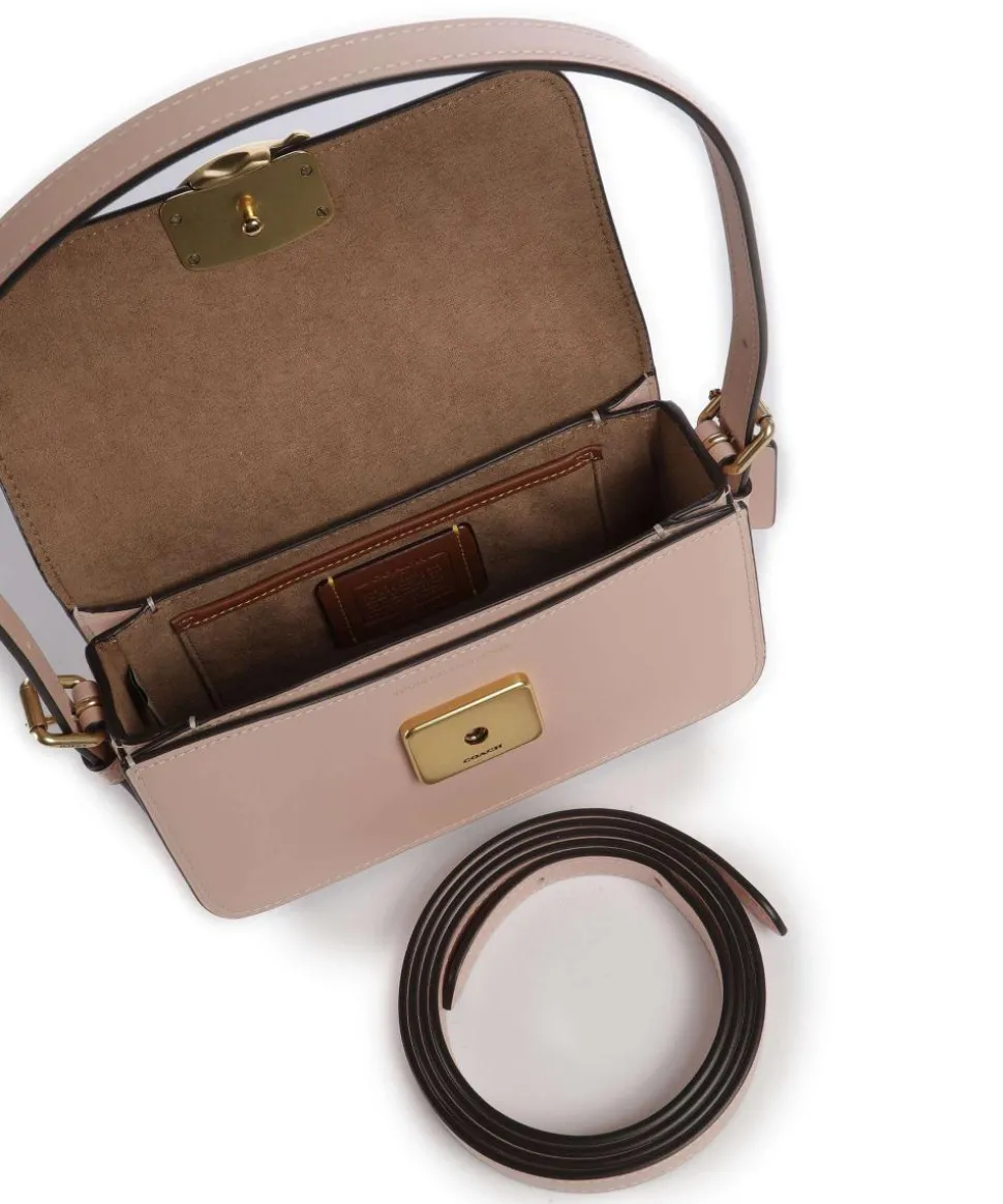 Zoe Schultertasche fein genarbtes Rindsleder powder