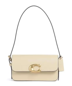 Zoe Schultertasche fein genarbtes Rindsleder vanillegelb