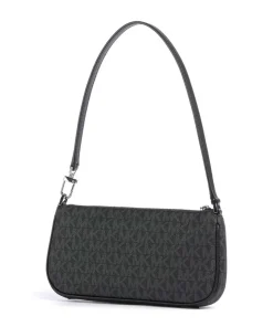 Zoe Schultertasche Lederimitat schwarz