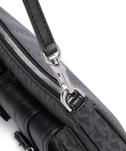 Zoe Schultertasche Lederimitat schwarz