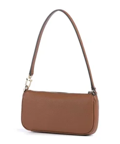 Zoe Small Schultertasche genarbtes Rindsleder braun