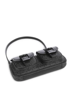 Zoe Small Schultertasche Lederimitat schwarz