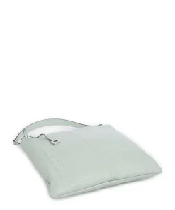 Zoom Beuteltasche genarbtes Rindsleder mintgrün