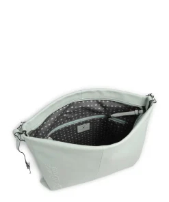 Zoom Beuteltasche genarbtes Rindsleder mintgrün