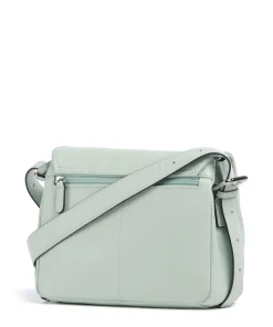 Zoom Umhängetasche genarbtes Rindsleder mintgrün